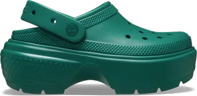 Crocs Stomp Sabots Unisex Emerald 42 In White