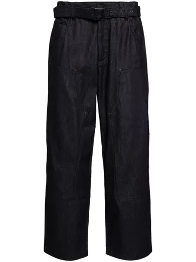 Croquis Panelled Straight-leg Jeans In Blue