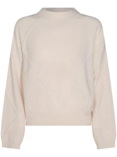 Cruciani Drop-shoulder Sweater In White