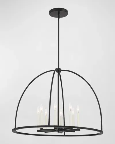 Crystorama Abbott 8-light Chandelier In Black