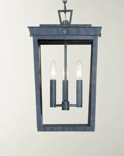 Crystorama Belmont 3-light Graphite Pendant In Black