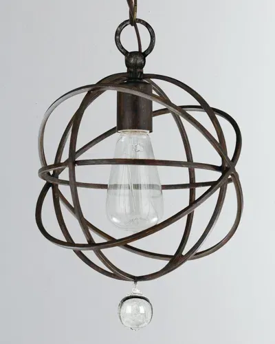 Crystorama Solaris 1-light Pendant In Silver