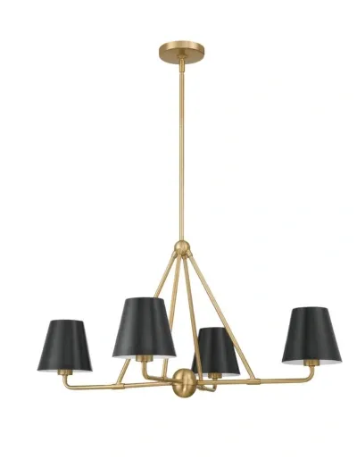 Crystorama Xavier 4-light Chandelier In Gold