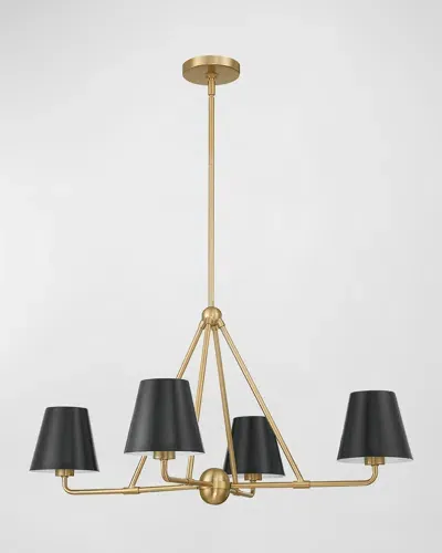 Crystorama Xavier 4-light Chandelier In Black