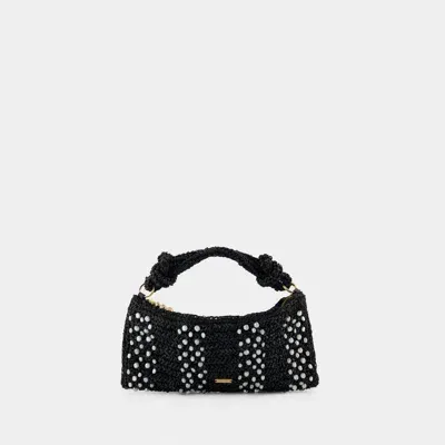 Cult Gaia Hera Nano Shoulder Bag -  - Raffia - Black