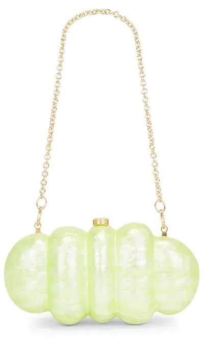 Cult Gaia Puffer Clutch In Green