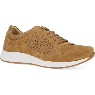 Dansko Catie Sneaker In Tan Suede