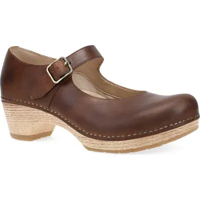 Dansko Lilah Mary Jane Platform Pump In Tan