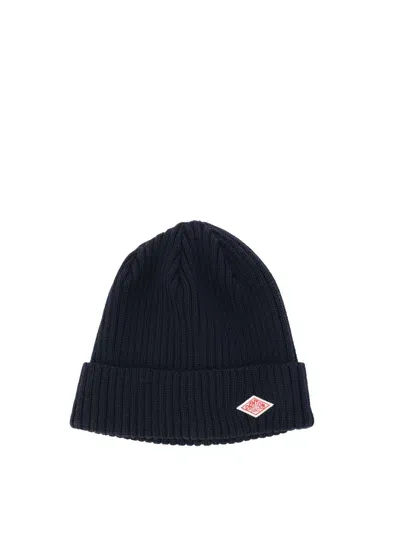 Danton Rib Knit Beanie In Blue