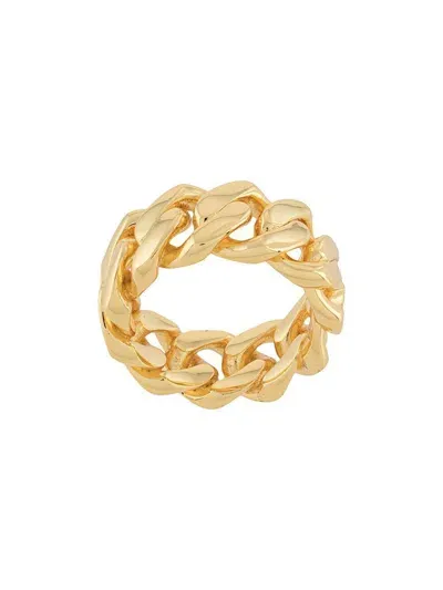 Darkai Gold Cuban Ring In Metallic