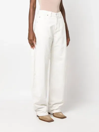 Darkpark Audrey Bow Carpenter Denim In White