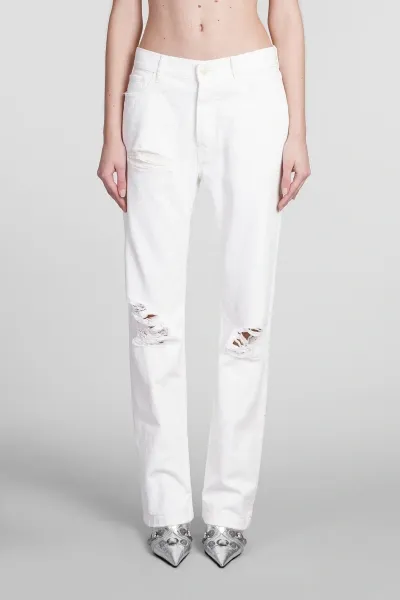 Darkpark Naomi Jeans In White Cotton