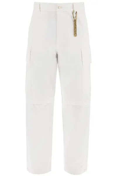 Darkpark Saint Cotton Cargo Pants In White