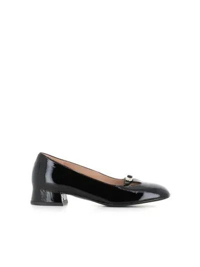 Del Carlo 30mm Leather Pumps In Black