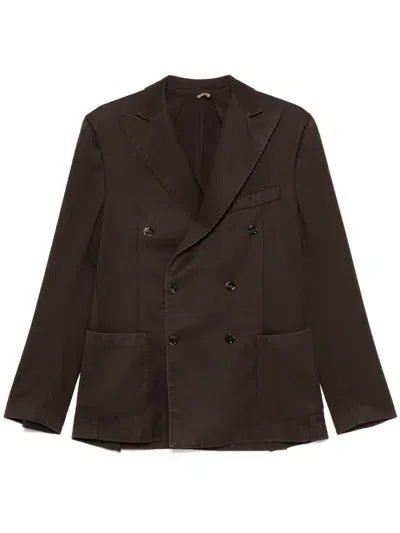 Dell'oglio Wool Blazer In Brown