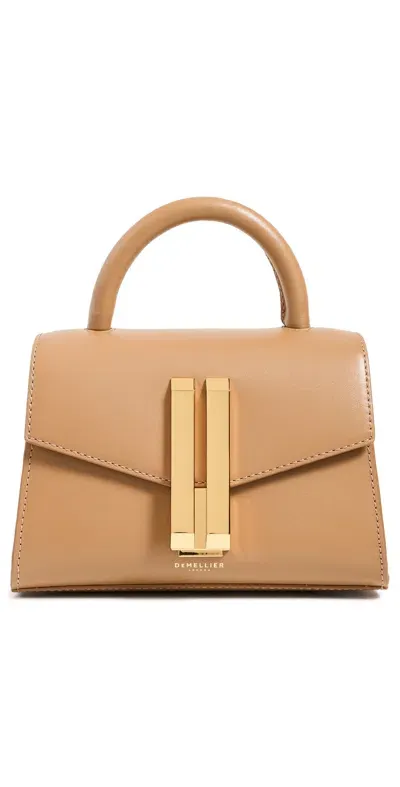 Demellier Nano Montreal Bag Deep Toffee In Neutral