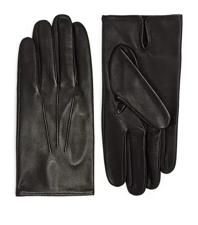 Dents Leather Gloves In Black