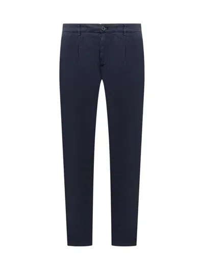 Department 5 Cotton Trousers In Blue