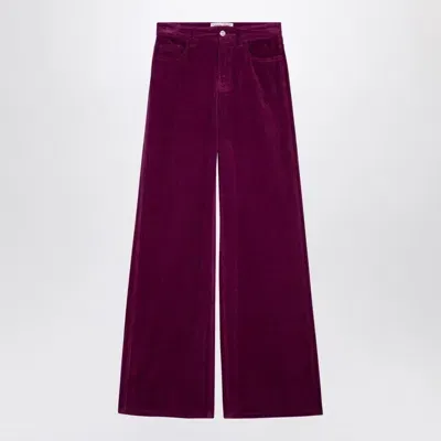 Department Five Purple Corduroy Palazzo Trousers