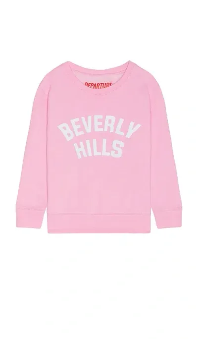 Departure Sweatshirt Beverly Hills In Pink