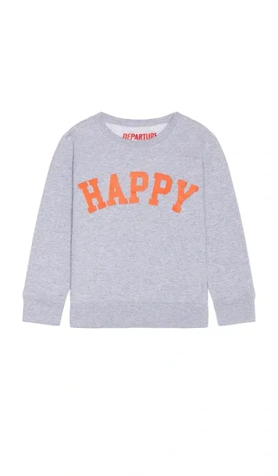 Departure Sweatshirt Happy In Grey