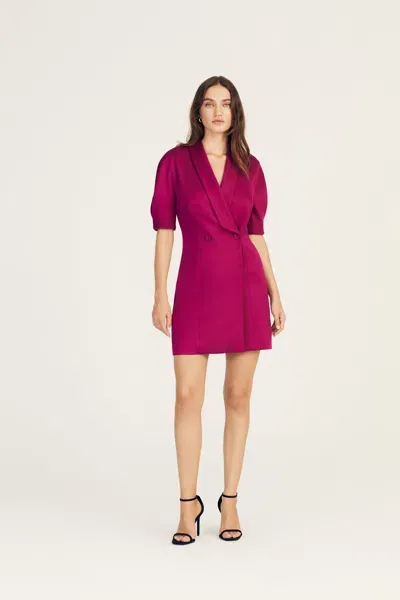 Derek Lam Desiree Short Sleeve Jacket Dress In Pink