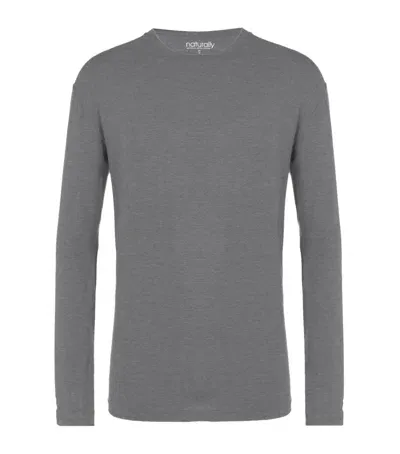 Derek Rose Basel Lounge T-shirt In Grey