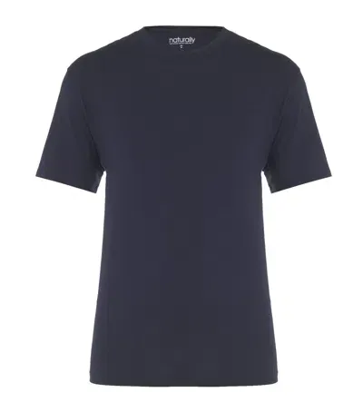 Derek Rose Basel Lounge T-shirt In Navy