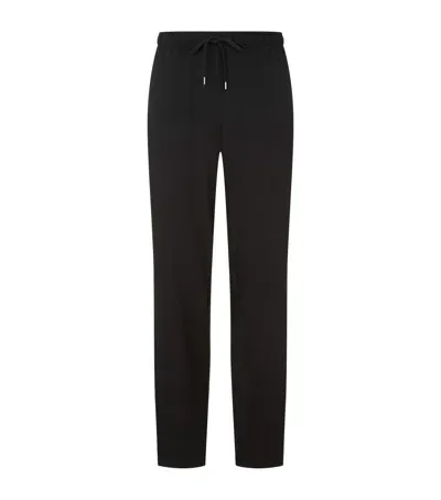 Derek Rose Basel Lounge Trousers In Black