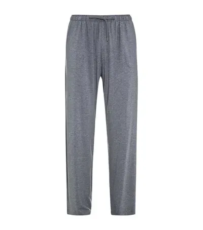 Derek Rose Basel Lounge Trousers In Grey