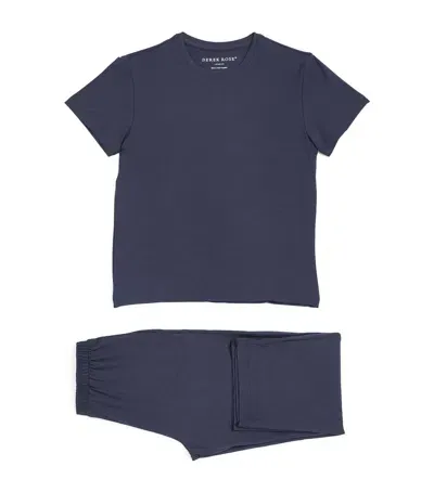 Derek Rose Kids' Basel Pyjama Set In Navy