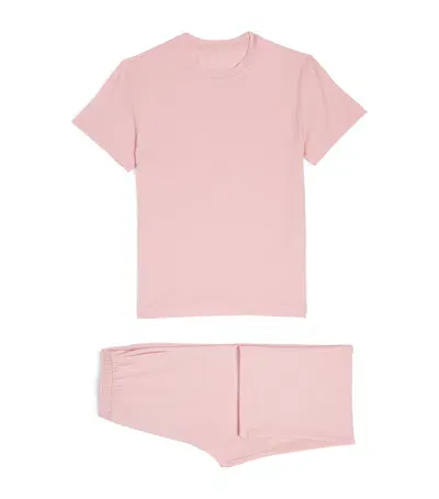 Derek Rose Kids' Jersey Lara Pyjama Set In Pink