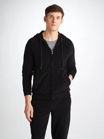 Derek Rose Men's Hoodie Isaac Terry Cotton Black