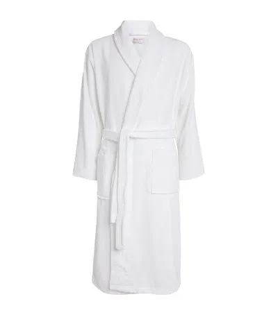 Derek Rose Towelling Robe In White