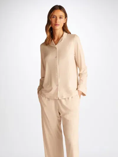 Derek Rose Women's Pyjamas Lara Micro Modal Stretch Cream