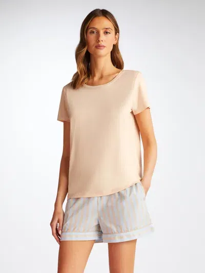 Derek Rose Women's T-shirt Lara Micro Modal Stretch Cream