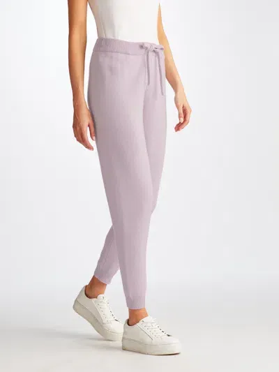 Derek Rose Women's Track Pants Daphne Cashmere Lilac