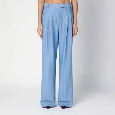 Des_phemmes Des Phemmes Light Wool-blend Wide Trousers In Blue