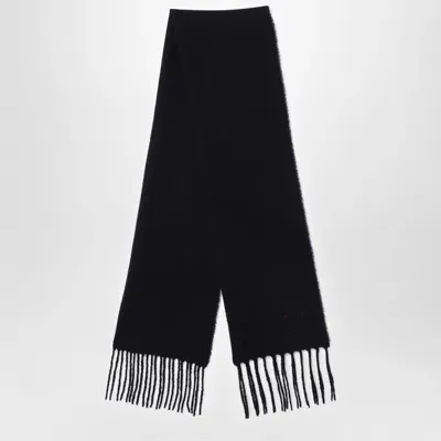 Destin Black Wool And Cahsmere Scarf