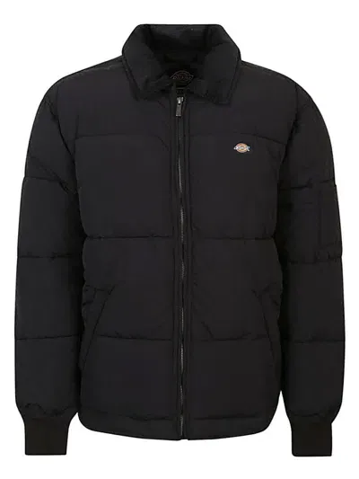 Dickies Logo Nylon Jacket In Black