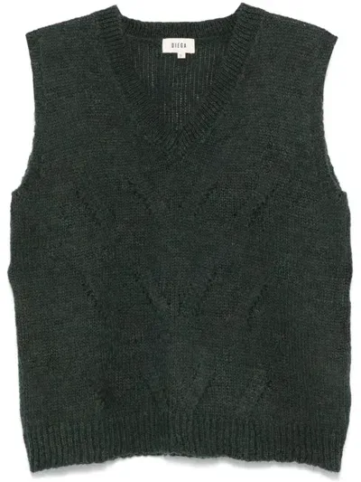 Diega Piola Sweater Vest In Green