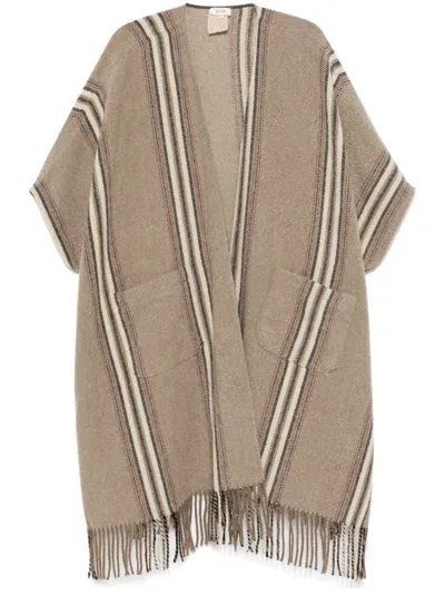 Diega Poncio Cape In Neutrals