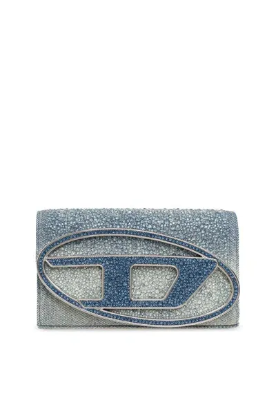 Diesel 1dr Strap Wallet In Blue