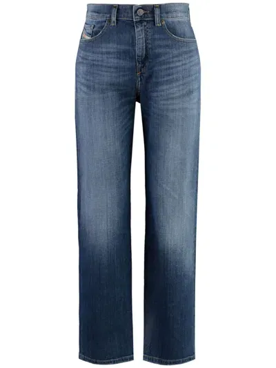 Diesel Straight Leg Jeans In Blue