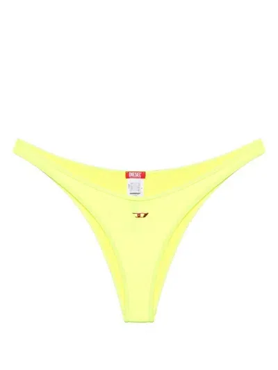 Diesel Bfpn-punchy-x Bikini Bottoms In Yellow