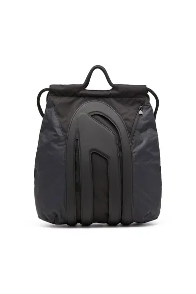 Diesel Cage-d-convertible Bag In Cordura And Ripstop In Black