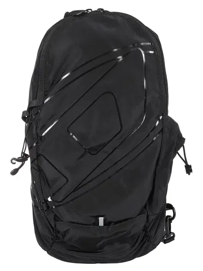 Diesel Drape Sling Bag Backpack In Black