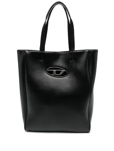 Diesel Holi-d Tote Bag In Black