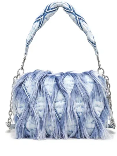 Diesel Medium Charm-d Shoulder Bag In Blue