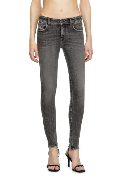 Diesel Super Skinny Jeans In Gray